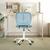FurnitureR Teenage Office Stuhl, höhenverstellbar, armless Sitz, bunt, Study für Zuhause und Büro, Computersitz, ergonomisch & Swivel, 40,5 x 44 x 87 cm, Curio Blue Bild 3