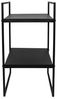 Spetebo Standregal Metall Standregal schwarz offen mit 2 Fächern - 54 x 27 cm, Anzahl 1-tlg, zwei praktische Ablagen Bild 4