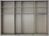 Rauch Möbel Imposa Schrank Kleiderschrank Schwebetürenschrank in Hochglanz Weiß mit Spiegel 3-türig inkluisve Zubehörpaket Basic 4 Kleiderstangen, 4 Einlegeböden BxHxT 316 x 210 x 62 cm Bild 2