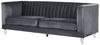 3-Sitzer Sofa Samtstoff dunkelgrau ARVIKA Bild 4