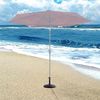 COSTWAY Sonnenschirmständer Marktschirmständer Sonnenschirmfuß Balkonschirmständer Sonnenschirm Ständer rund bronzen Bild 2