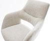 Barstuhl Yago-Flex Webstoff Soft Beige Drehfuß höhenverstellbar Edelstahl Silberfarben Taschenfederkern Bild 5