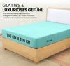 Utopia Bedding - Spannbettlaken 160x200 cm - Spa Blau - Oeko-Tex Zertifiziertes Gebürstete Mikrofaser Spannbetttuch - 35 cm Tiefe Tasche Bild 2