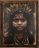 Canvas Wandbild 70x90 Ethno Bild mit Altholzrahmen massivum Serie Canvas Boho Wanddekoration Leinwanddruck rustikal Holzbild Bild 2