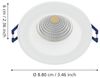 Eglo 98241 Hochvolt LED Einbauleuchte SALABATE weiß klar Ø8,8cm H:4,2cm IP44 dimmbar Bild 5