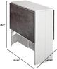 Symbiosis Trick C3 Tisch, Holz veredelt, Weiß/Beton, 73. 4 x 103 x 76 cm Bild 5