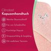 Clinotest Kapuzenhandtuch Kuscheliges Handtuch für Babys, 80x80 cm, verschiedene Farben, 100% Baumwolle, Saugstarkes Badehandtuch mit Kapuze Bild 3