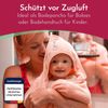 Clinotest Kapuzenhandtuch Kuscheliges Handtuch für Babys, 80x80 cm, verschiedene Farben, 100% Baumwolle, Saugstarkes Badehandtuch mit Kapuze Bild 4