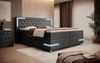 Boxspringbett Verona mit LED (Kunstleder) 120x200 Grau H3 Bild 3