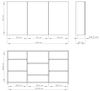Baikal Camerino Schrank mit Spiegel, Mehrzweck-Badezimmerschrank, wahlweise mit oder ohne LED-Licht, einfache Montage, montierter Schrank, weißes Finish, 120 cm Bild 3