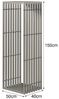 DanDiBo Kaminholzregal Innen Metall Edelstahl Kaminholzständer 96429 150 cm Holzkorb Kaminholzhalter Holzregal Bild 2