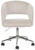 Bürostuhl Samtstoff Helles Beige KATONAH Bild 4
