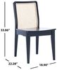Safavieh 2er Set Hölzernes Esszimmerstühle, Schwarz und Creme, 48 x 57 x 86 Bild 3