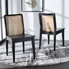 Safavieh 2er Set Hölzernes Esszimmerstühle, Schwarz und Creme, 48 x 57 x 86 Bild 2