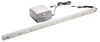 FACKELMANN SBC LUNA Gäste WC Waschtisch Set mit Spiegel 45 cm breit, Anthrazit, Waschbecken Glas Weiß, Türanschlag links + Midischrank slim + Waschbeckenbeleuchtung Bild 4