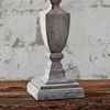 Mirabeau Tischleuchte Tischlampe Gorham weiß/antikgrau Bild 5