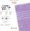 Lavea Gästehandtuch Bali, 30x50cm aus 100% Bio-Baumwolle, einzigartig weiche Gästetücher mit Aufhänger (Set, 6-St), hochwertiges und nachhaltiges Premium Gästetuch – saugstarke Faser Bild 4