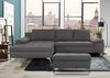 CAVADORE Schlafsofa Lina Ecksofa mit Schlaffunktion, Bettkasten, XL-Longchair und Steppung im Sitz / 290 x 85 x 163 / Flachgewebe: Hellgrau Bild 2