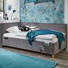 Basis-Liege mit Bettkasten Foggia / Fun, Stoff, Beige, 128 x 90 x 208 cm Bild 2
