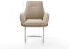 Freischwinger Zoa-Flex Materialmix Schlamm Freischwinger rund Edelstahl Taschenfederkern Bild 4