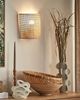 Wandlampe CARIO Rattan Natürlich Bild 2