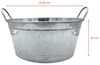 Spetebo Pflanzkübel XXL Zinkwanne Blumenkübel mit Griffen - 50 x 22 cm (Anzahl, 1 St, Stück), wetterfestes und robustes Material Bild 2