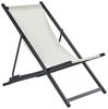 Klappbarer Liegestuhl LOCRI II Metall Hellbeige Bild 4