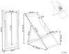 Klappbarer Liegestuhl LOCRI II Metall Hellbeige Bild 3