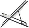 Klappbarer Liegestuhl LOCRI II Metall Hellbeige Bild 5