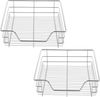 2er-Set Teleskopschublade 47x44x14 cm Stahl Silber [en. casa] Bild 3