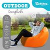 BubiBag XXL Sitzsack, Riesensitzsack für Erwachsene - XXL Sitzsäcke, Sitzkissen oder Gaming Sitzsack, geliefert mit Füllung (145 cm Durchmesser, Neonorange) Bild 4