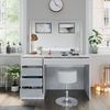 Schminktisch Sherry Weiß/Gold 120 cm mit LED-Spiegel und Hocker Vicco Bild 5
