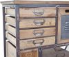 Apotheker-Schrank HWC-A43, Kommode, Tanne Holz massiv Vintage Shabby-Look 143x56x33cm Bild 4
