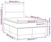 vidaXL Boxspringbett mit Matratze Dunkelbraun 120x200 cm Stoff, Härtegrad: H2 [3142164] Bild 3