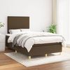 vidaXL Boxspringbett mit Matratze Dunkelbraun 120x200 cm Stoff, Härtegrad: H2 [3142164] Bild 2