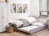 Tagesbett MARMANDE 90 x 200 cm Stoff Hellgrau Bild 2