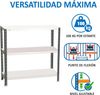 Simonrack Schwerlastregal, Lagerregal, 100 x 90 x 30 Metallregal, Kellerregal, Biegestelle 100 kg, 3 Fachböden, Anthrazit/Weiss - Comfort Bild 5