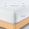 Buymax Spannbettlaken Stretch 140x200-160x220 cm für Wasserbetten und Boxspringbetten Bettbezug für Matratzen bis 35 cm Matratzenhöhe, Weiß Bild 3