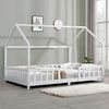 Kinderbett Sisimiut 140x200 cm mit Rausfallschutz Weiß [en. casa] Bild 3
