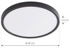 Lindby Deckenleuchten Pravin, LED, Kunststoff Schwarz Farbwechsel warmweiß / tageslicht IP20, LED 33 W gesamt, Farbwechsel warmweiß / tageslicht Bild 4