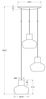 Fabas Luce 3767-47-365 LED Pendelleuchte Kino 3-flammig cognac Bild 2