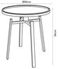 Beistelltisch Mippeena 54xØ50 cm Schwarz/Walnuss [en. casa] Bild 2