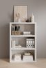 Regal >Modica< in Weiß aus Holzwerkstoff E1 Wabe - 80x123x38cm (BxHxT) Bild 3