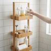hausleben Küchenregal Korbregal Bambus 25x16x65 cm Küchenregal Badezimmer, Wohn-Esszimmer Küche Holz Bad umweltfreundlich Regal Stehregal Bild 5