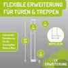 BOMI Verlängerung für Türschutzgitter Verbreiterung für Treppenschutzgitter 10-40 cm, Zubehör für Treppenschutzgitter zum Klemmen - Ohne Bohren Bild 2