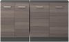Dachschrägenschrank-Set Rion Edelgrau/Anthrazit 2er Set Vicco Bild 5