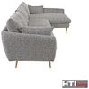 HTI-Living Ecksofa Modernes Ecksofa mit Ottomane rechts, Stück 1 Teile, Polsterecke mit Kissen Bild 4