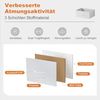 DUMOS Kommode für Schlafzimmer mit 2 Stoffschubladen, hohe Kommode Organizer für Kleidung, Schrank Kinderzimmer, Aufbewahrungsturm mit Schrank, Metallrahmen, Holzplatte, leichte Kinderzimmermöbel Bild 4