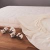 Blumtal® Baumwolle Spannbettlaken für Topper 90x200 cm Basics Jersey - Bettlaken 90x200 cm - Oeko-TEX zertifiziertes Spannbetttuch 90x200 cm - Topper Spannbettlaken 90x200 cm - Elfenbein Bild 3