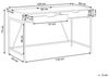 Schreibtisch schwarz / heller Holzfarbton 120x60 cm 2 Schubladen JENA Bild 3